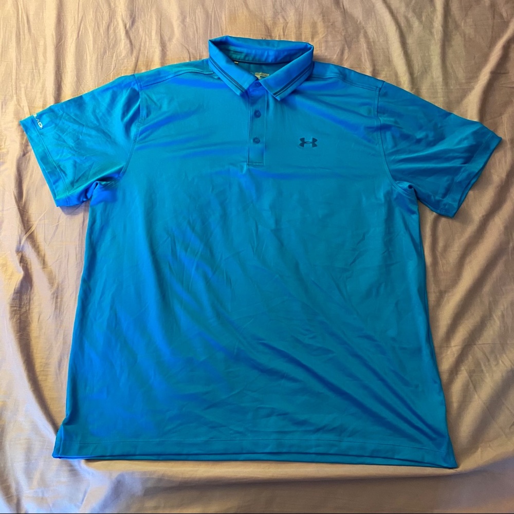Under Armour Blue Golf Polo